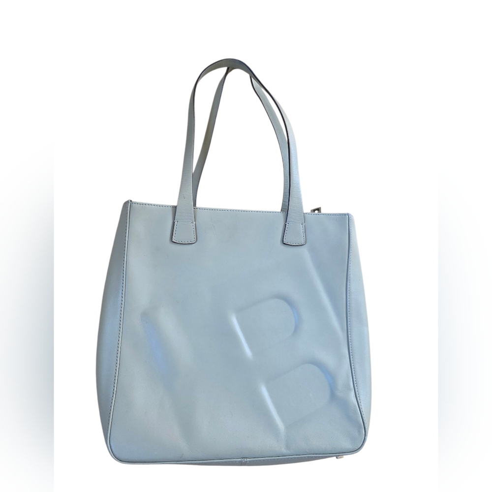 Bally Cream Colored Shoulder Bag 10"x10"x3" 3 Inner Compartments